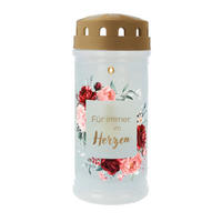 KERZE MIT LED  - Multicolor, Basics, Kunststoff (7,5/7,5/17,5cm)