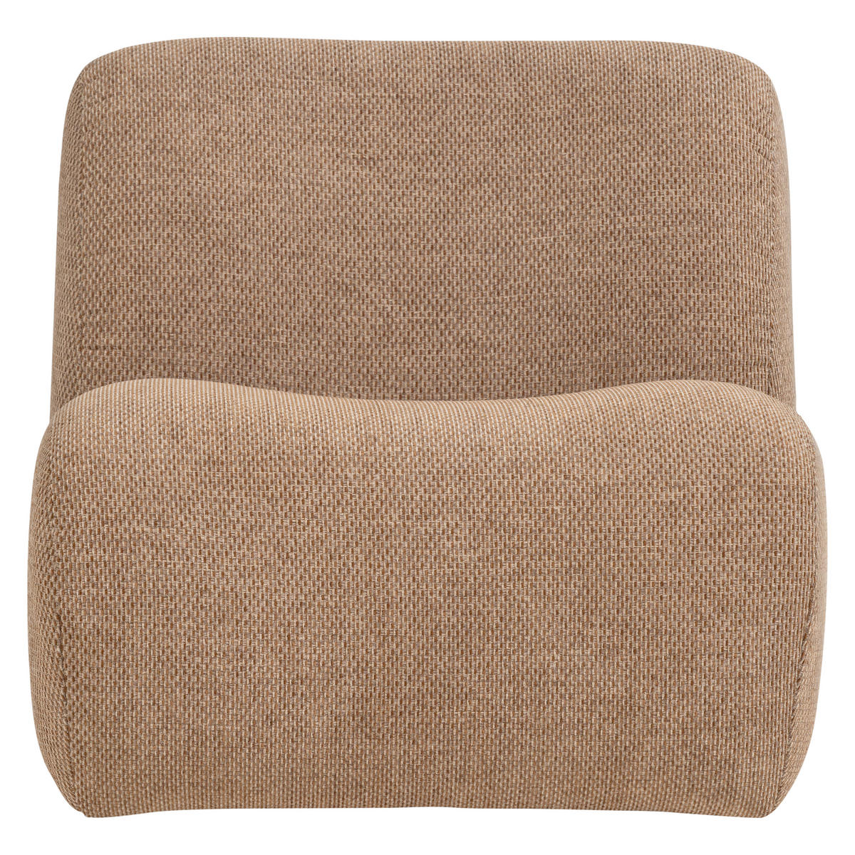 SESSEL in Chenille Hellbraun  - Hellbraun, MODERN, Kunststoff/Textil (76/74/92cm) - Livetastic