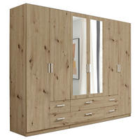 DREHTÜRENSCHRANK 271/210/54 cm,  in Eiche Artisan, 6-türig  - Alufarben/Eiche Artisan, KONVENTIONELL, Glas/Holzwerkstoff (271/210/54cm) - MID.YOU