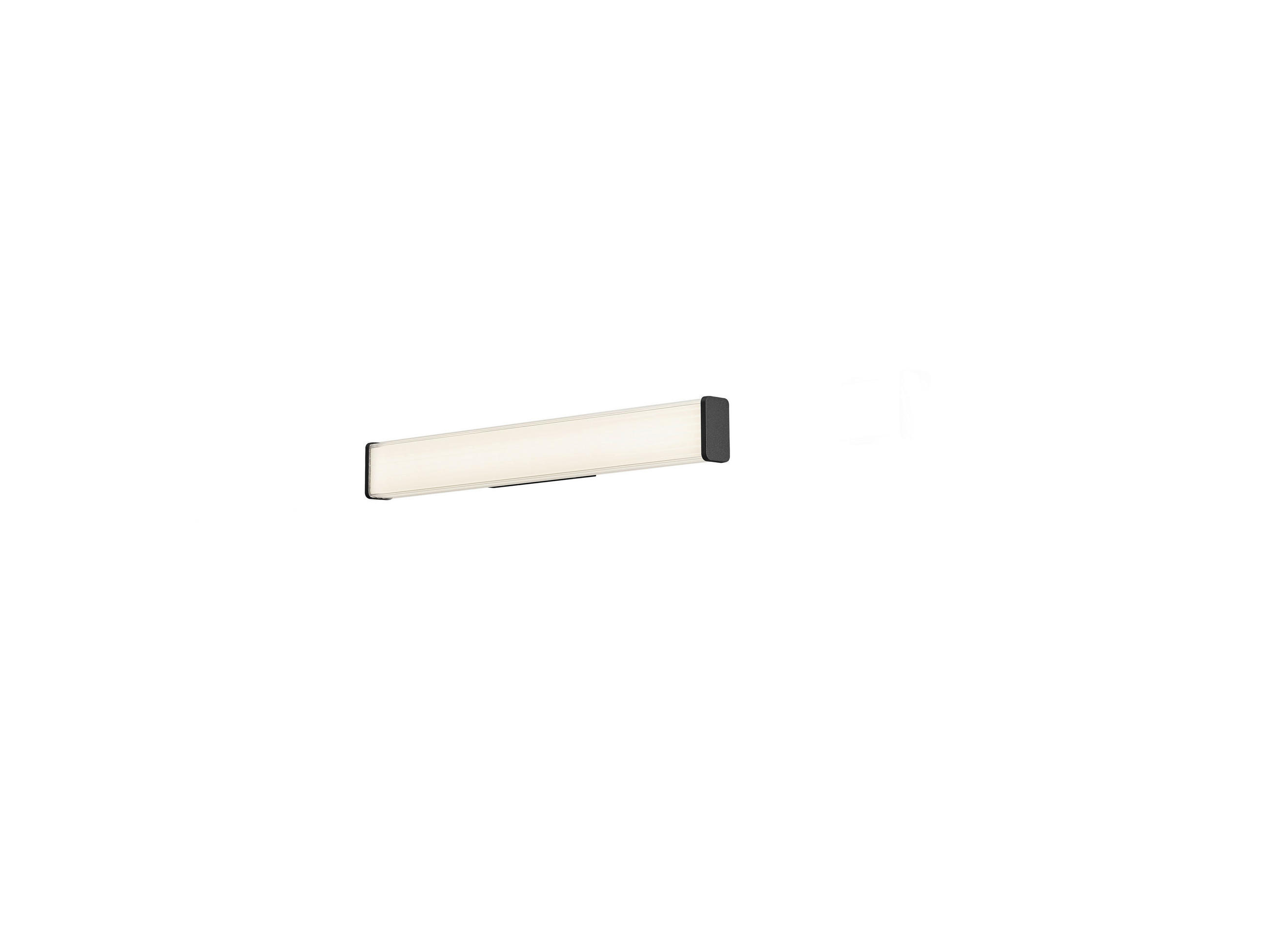 LED-WANDLEUCHTE Alla 60/7/7 cm   - Schwarz, KONVENTIONELL, Metall (60/7/7cm) - Helestra