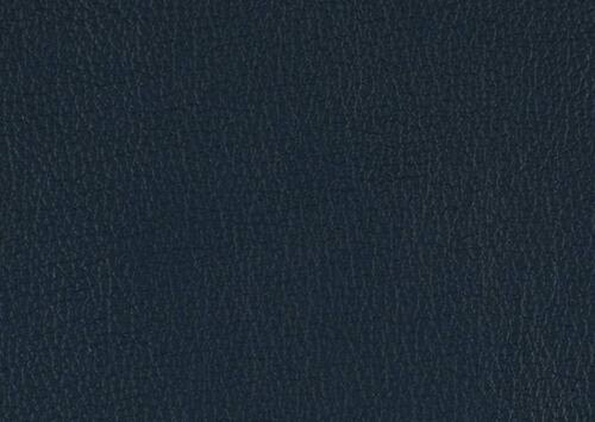 RELAXSESSEL in Leder Dunkelblau  - Schwarz/Dunkelblau, Design, Leder/Metall (64/112/80cm) - Cantus