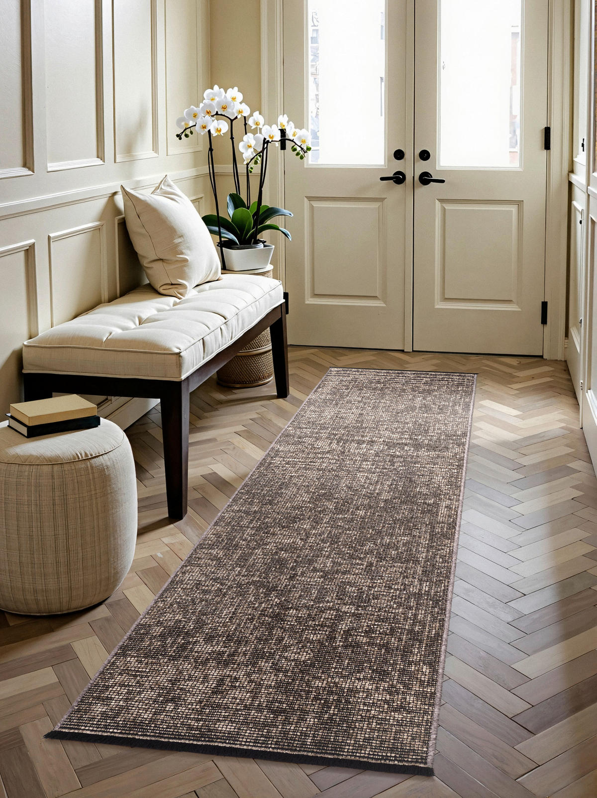 TEPPICH 80/250 cm Brilliance Beige  - Beige, Basics, Kunststoff/Textil (80/250cm) - Elle Decoration