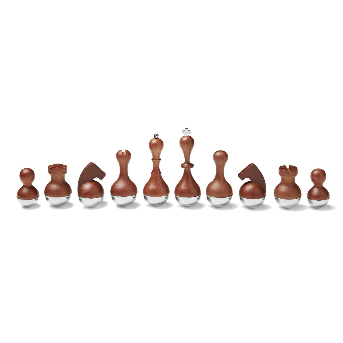 BRETTSPIEL  - Walnussfarben, Basics, Holz/Metall (38/11/38cm) - Umbra