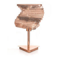 STOLNÍ LAMPA, E27, 25/40 cm  - měděné barvy, Design, kov (25/40cm)