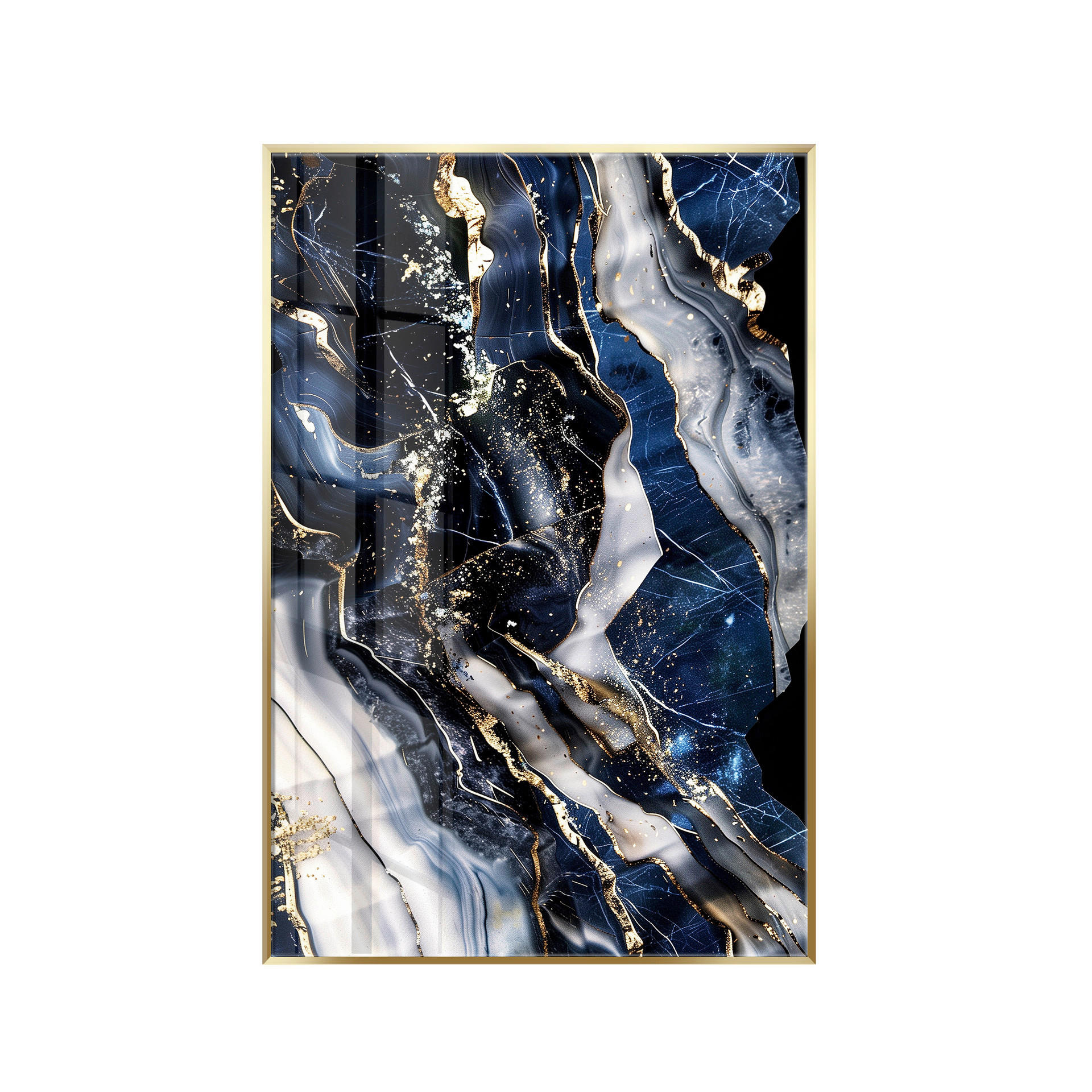 GLASBILD 80/120 cm  - Multicolor, Basics, Glas/Holz (80/120cm)