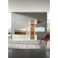 WOHNWAND  in Weiß, Eichefarben  305/190/52 cm  - Eichefarben/Weiß, Design, Holz/Holzwerkstoff (305/190/52cm) - Ambiente