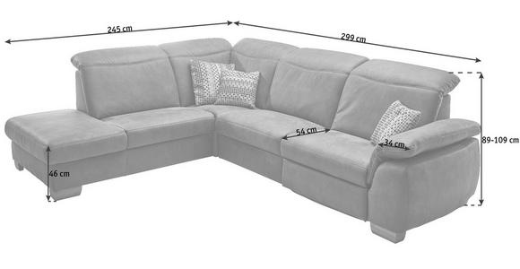 ECKSOFA Braun - Beige/Buchefarben, KONVENTIONELL, Textil (245/299cm) - Voleo