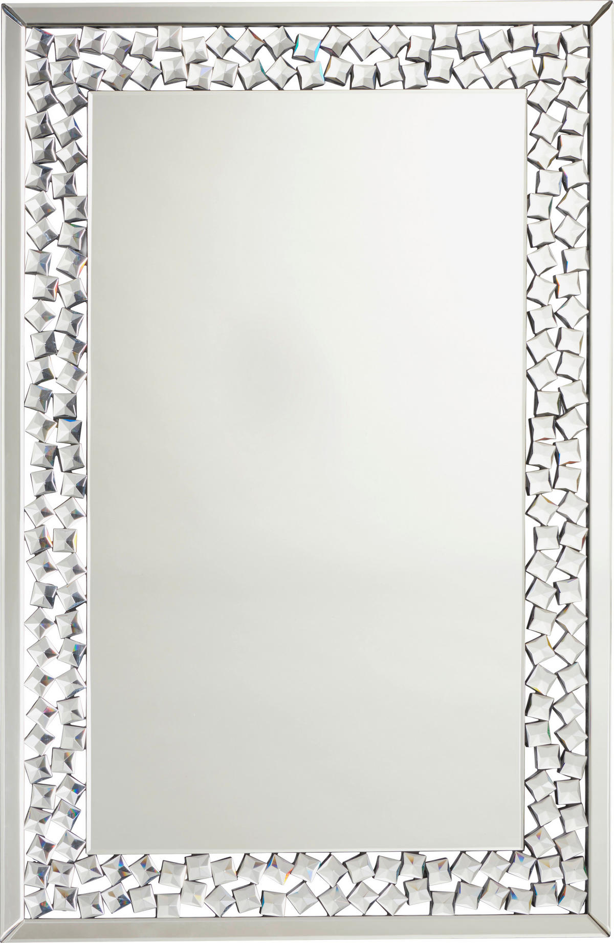 Oglindă 80/120/2 cm    - argintiu, Design, sticlă/material pe bază de lemn (80/120/2cm) - Xora