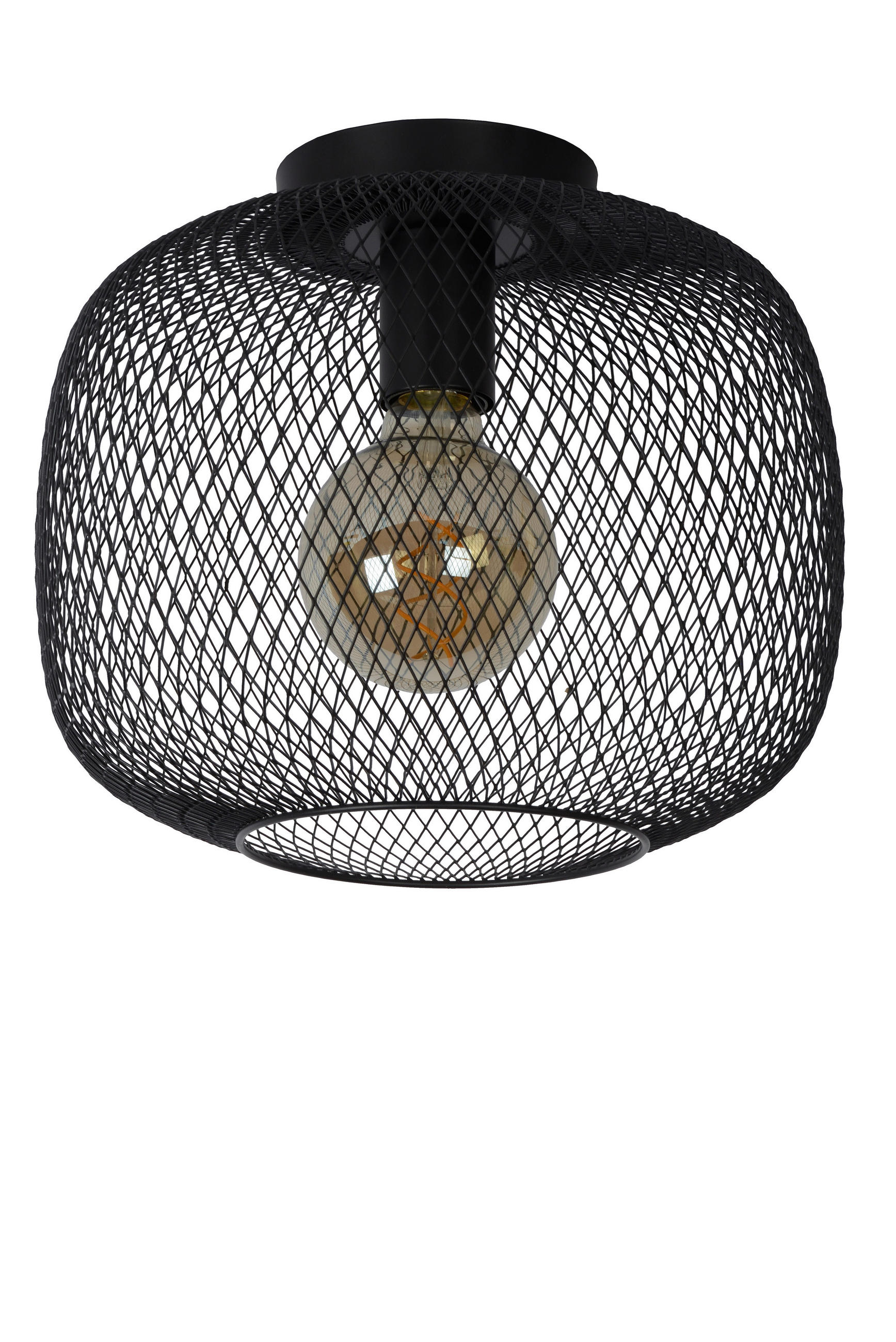 DECKENLEUCHTE MESH 30/25.5 cm   - Messingfarben, Basics, Metall (30/25.5cm) - Lucide