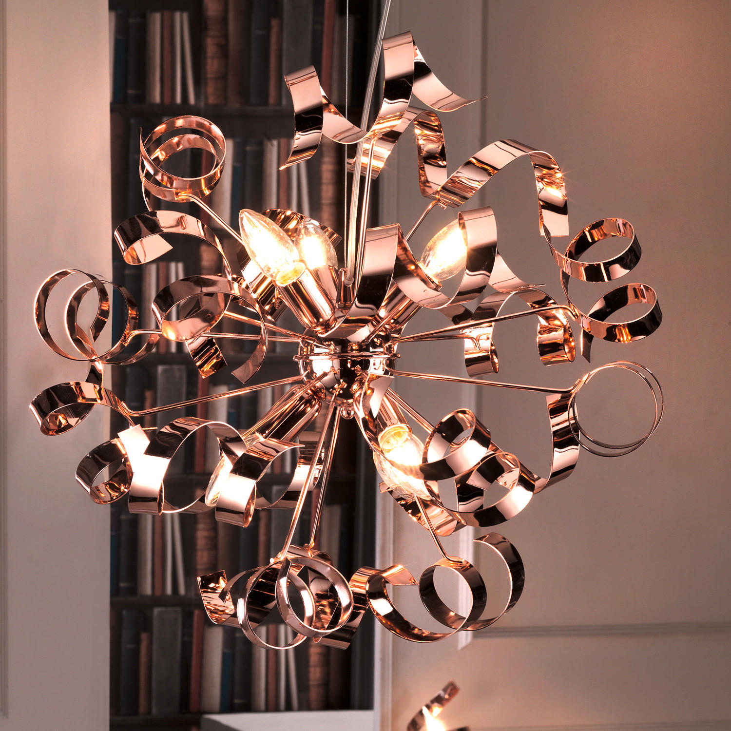 HÄNGELEUCHTE 50/150 cm   - Kupferfarben, Design, Metall (50/150cm)