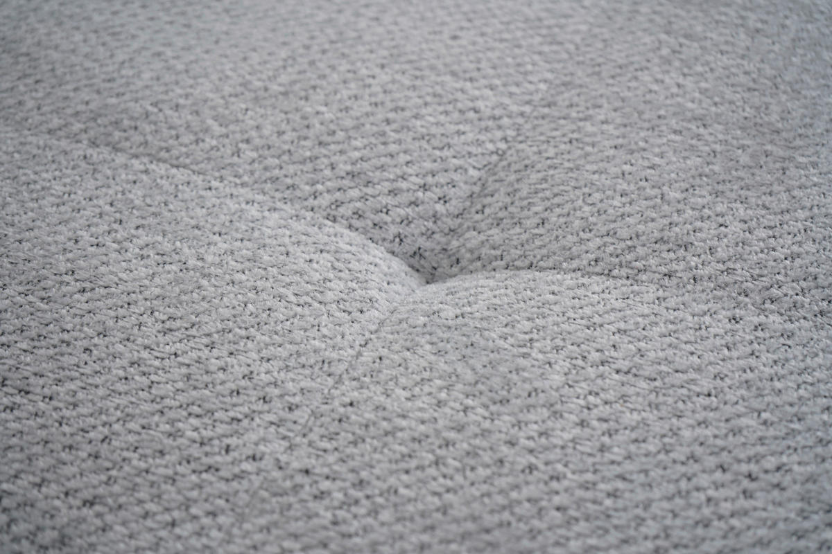 ECKSOFA Grau, Schwarz Chenille, Struktur  - Schwarz/Grau, KONVENTIONELL, Textil (309/197cm) - MID.YOU