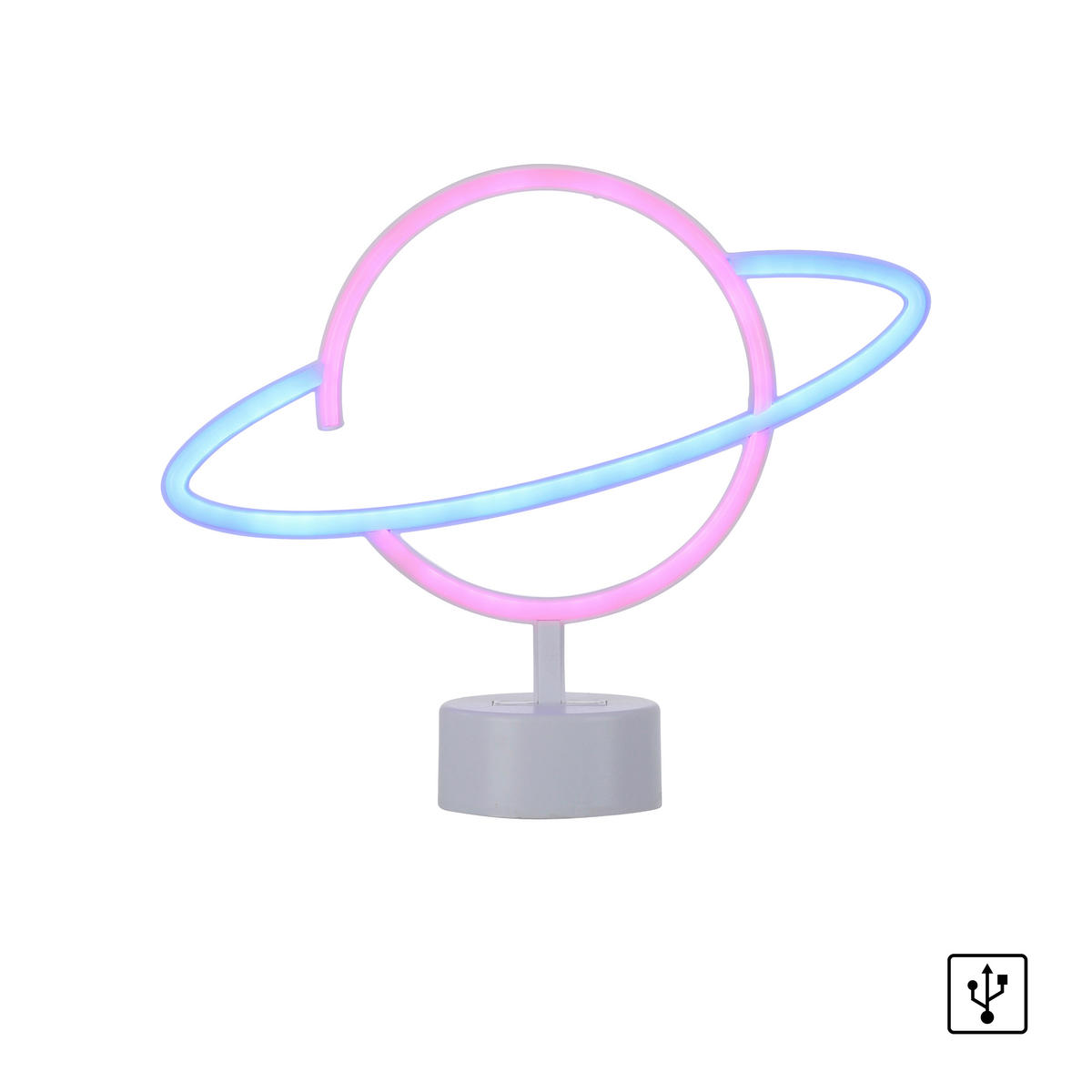 OKRASNA LED-SVETILKA   //// - srebrne barve/pink, Trend, umetna masa (30/8,5/24cm)