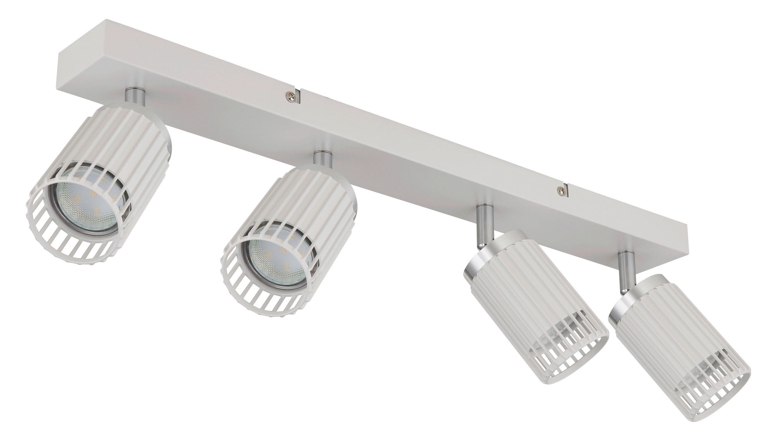 STRAHLER 53/12,5/15,5 cm   - Chromfarben/Weiß, Design, Metall (53/12,5/15,5cm) - Globo
