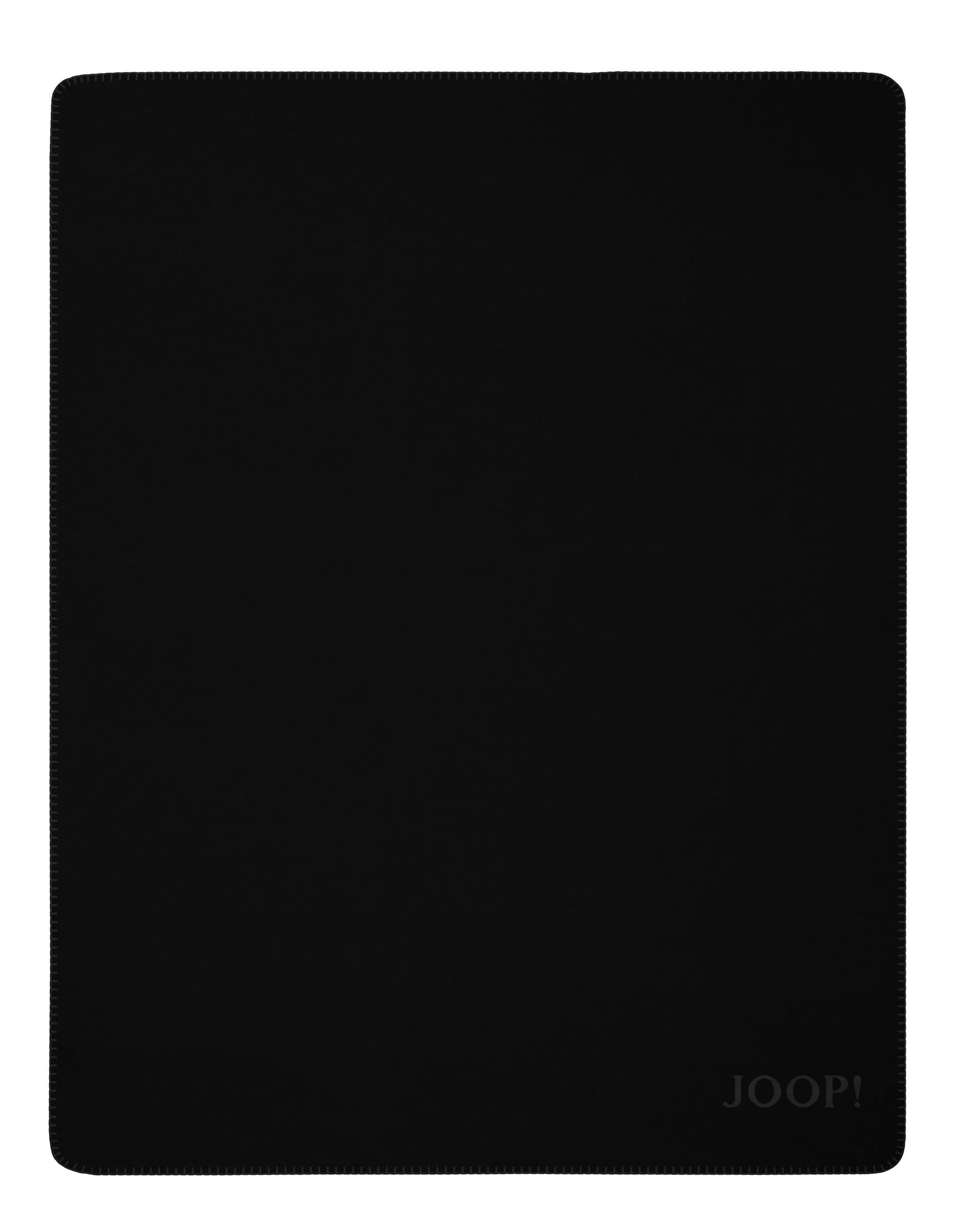 PLÉD 150/200 cm  - fekete/antracit, Basics, textil (150/200cm) - Joop!