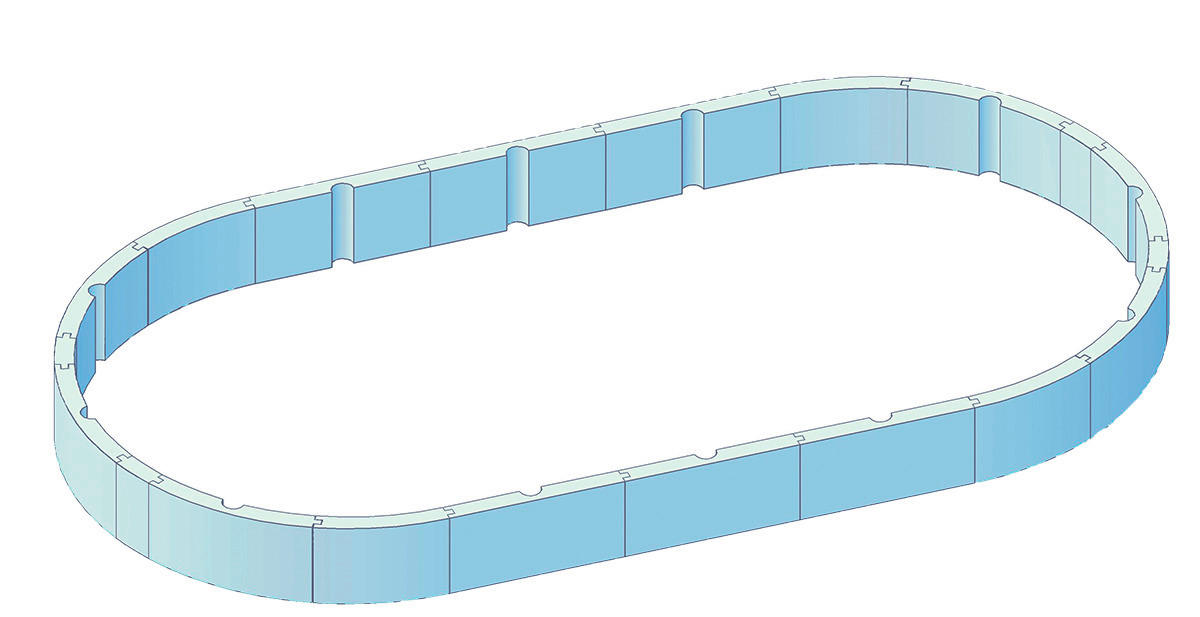 POOL-ISOLATIONSSET  - Weiß, Basics, Kunststoff (460/60/920cm)