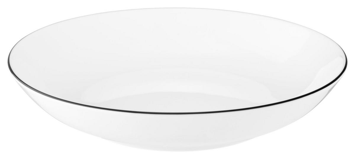 MÉLYTÁNYÉR 21 cm  - fekete/fehér, Lifestyle, kerámia (21cm) - Seltmann Weiden