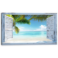 BILD Strand & Meer, Wasser  - Multicolor, Basics, Holz/Papier (70/118/2cm) - Reinders!