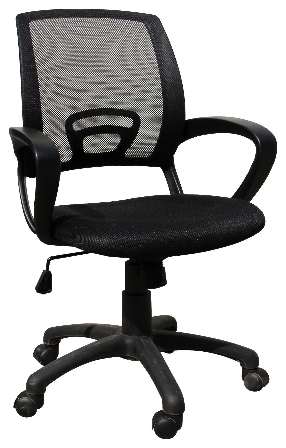 JUGENDDREHSTUHL Netz Schwarz  - Schwarz, KONVENTIONELL, Kunststoff/Textil (60/92-104/60cm) - Boxxx