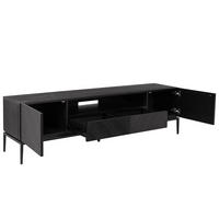 COMODĂ JOASĂ 180/50/40 cm  - negru, Lifestyle, metal/material pe bază de lemn (180/50/40cm) - home24