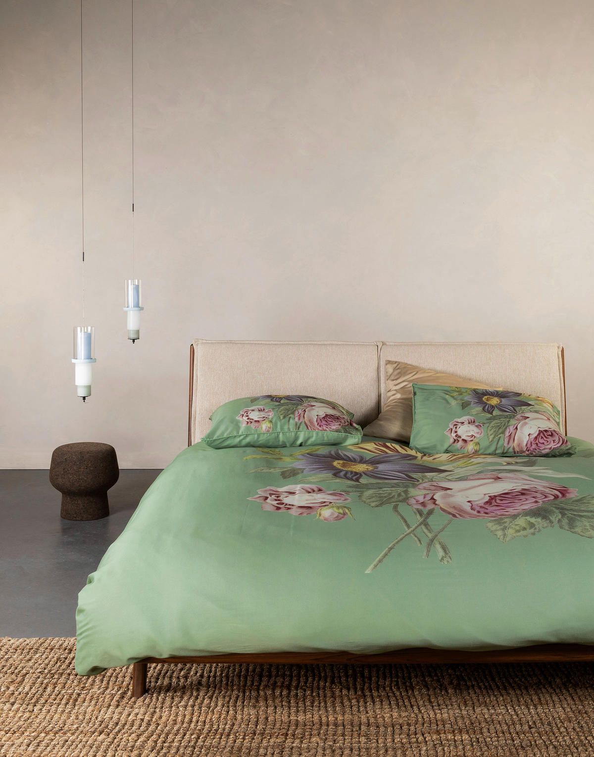 BETTWÄSCHE Madia Satin 135/200 cm  - Grün, KONVENTIONELL, Textil (135/200cm) - Essenza