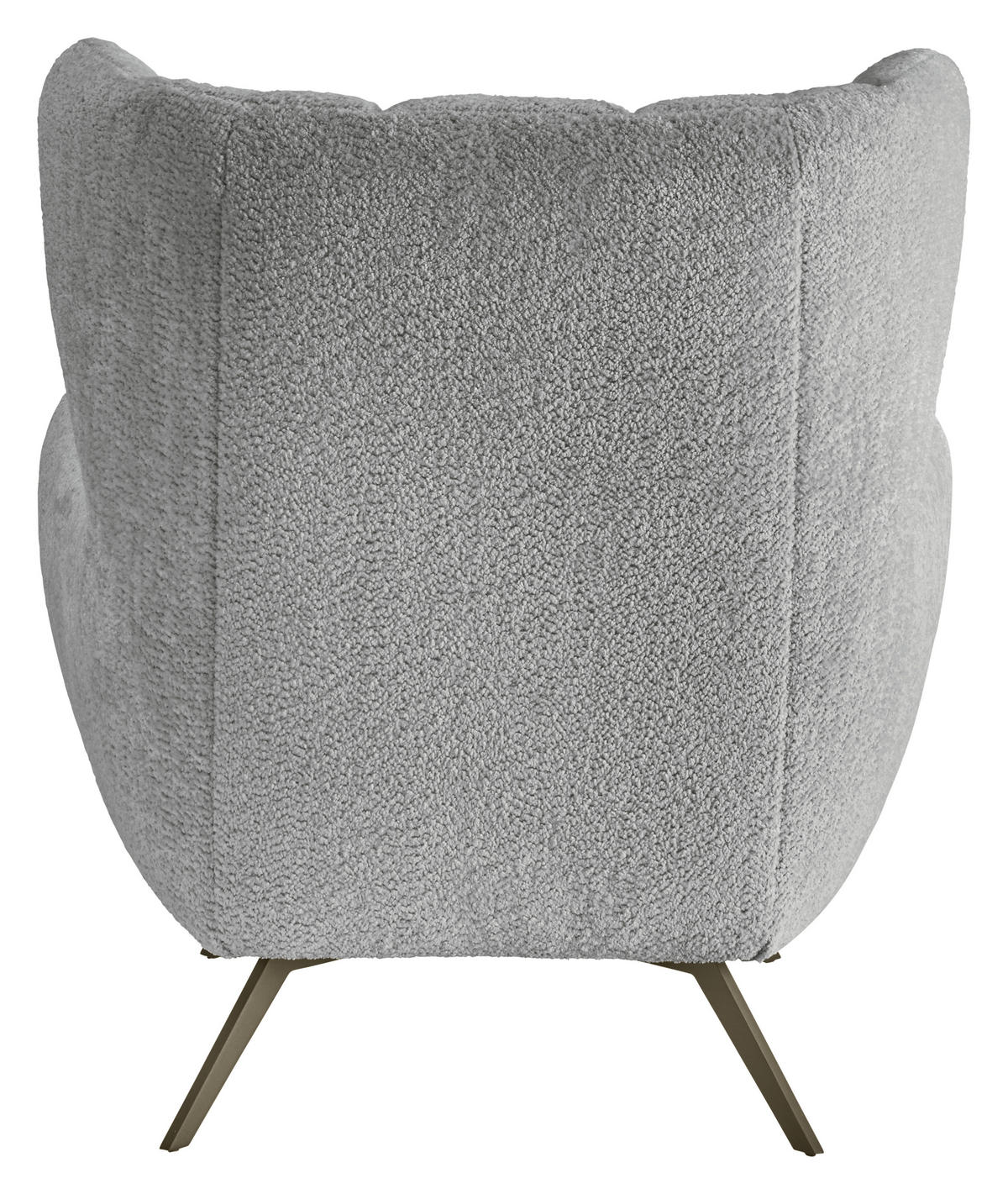 CHESTERFIELD-SESSEL Chenille Grau  - Schwarz/Grau, MODERN, Textil/Metall (100/94/95cm) - Pure Home Lifestyle