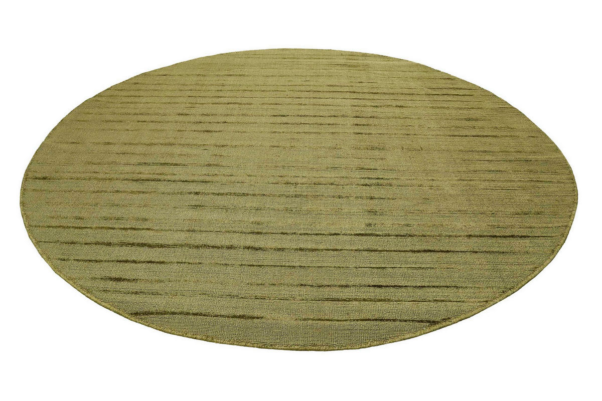 HANDWEBTEPPICH 200 cm Gil Grün rund  - Grün, KONVENTIONELL, Textil (200cm) - Esprit