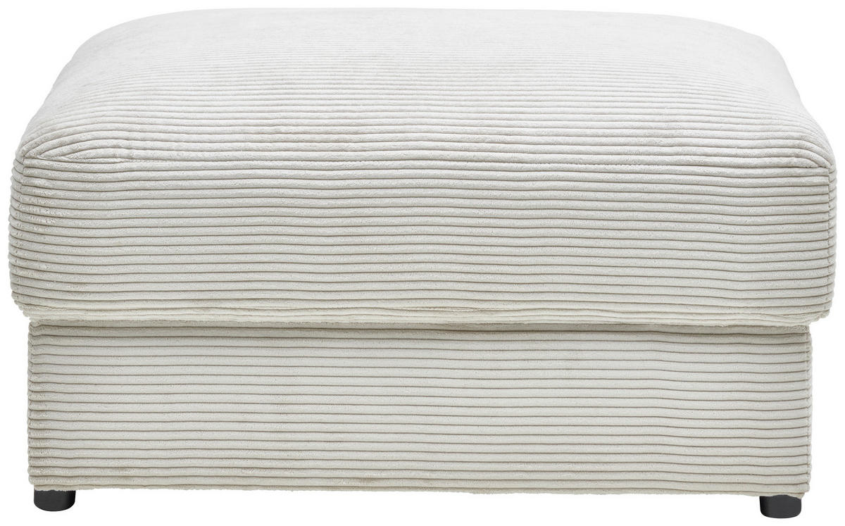 TABURET, textil, 100/47/80 cm - černá/krémová, Moderní, textil/plast (100/47/80cm) - Carryhome