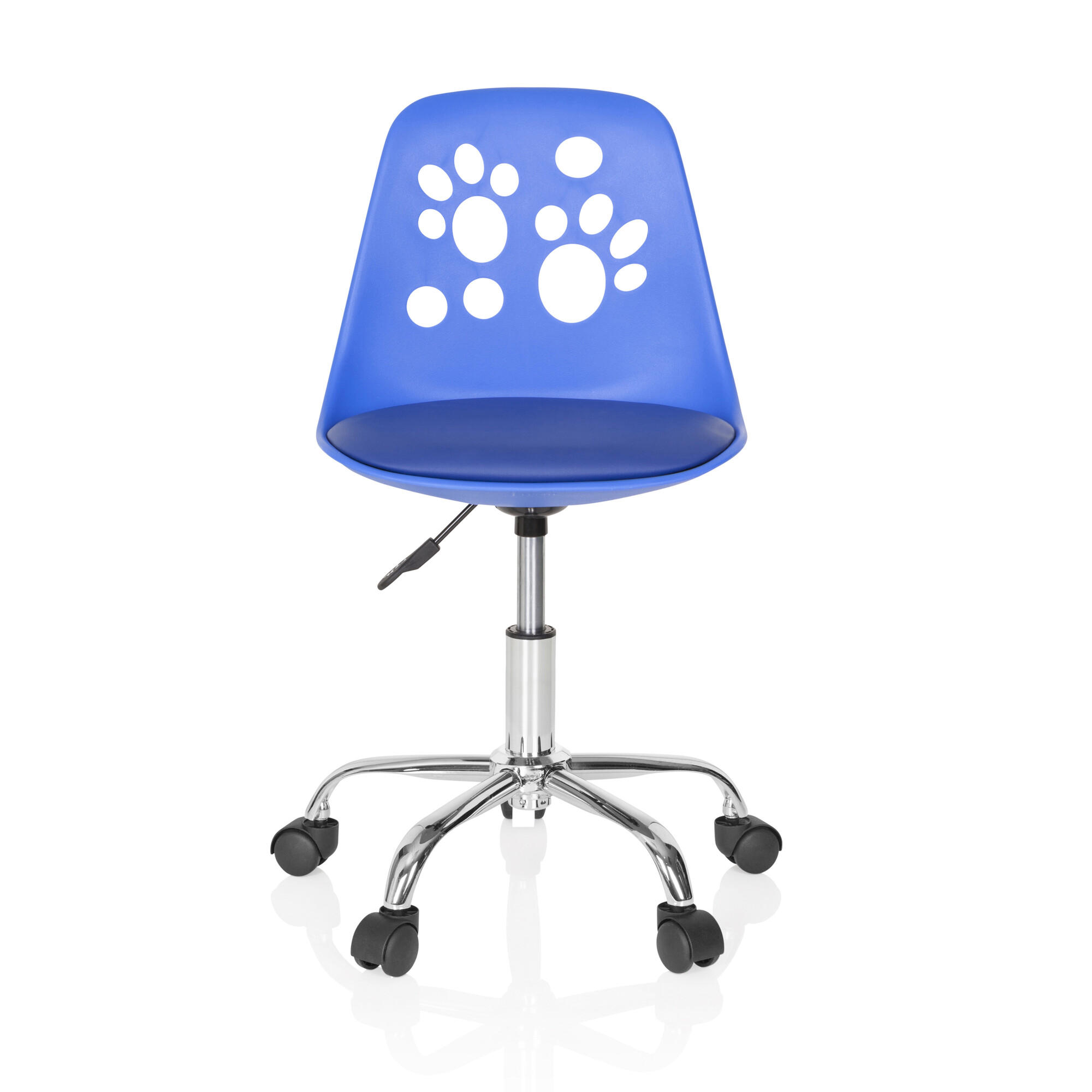 OTOČNÁ ŽIDLE PRO MLÁDEŽ, modrá - modrá, Moderní, textil/plast (40/72-82/44cm) - MID.YOU