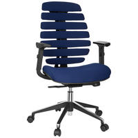 DREHSTUHL Flachgewebe Blau, Schwarz  - Blau/Schwarz, MODERN, Kunststoff/Textil (65/115/50cm) - MID.YOU