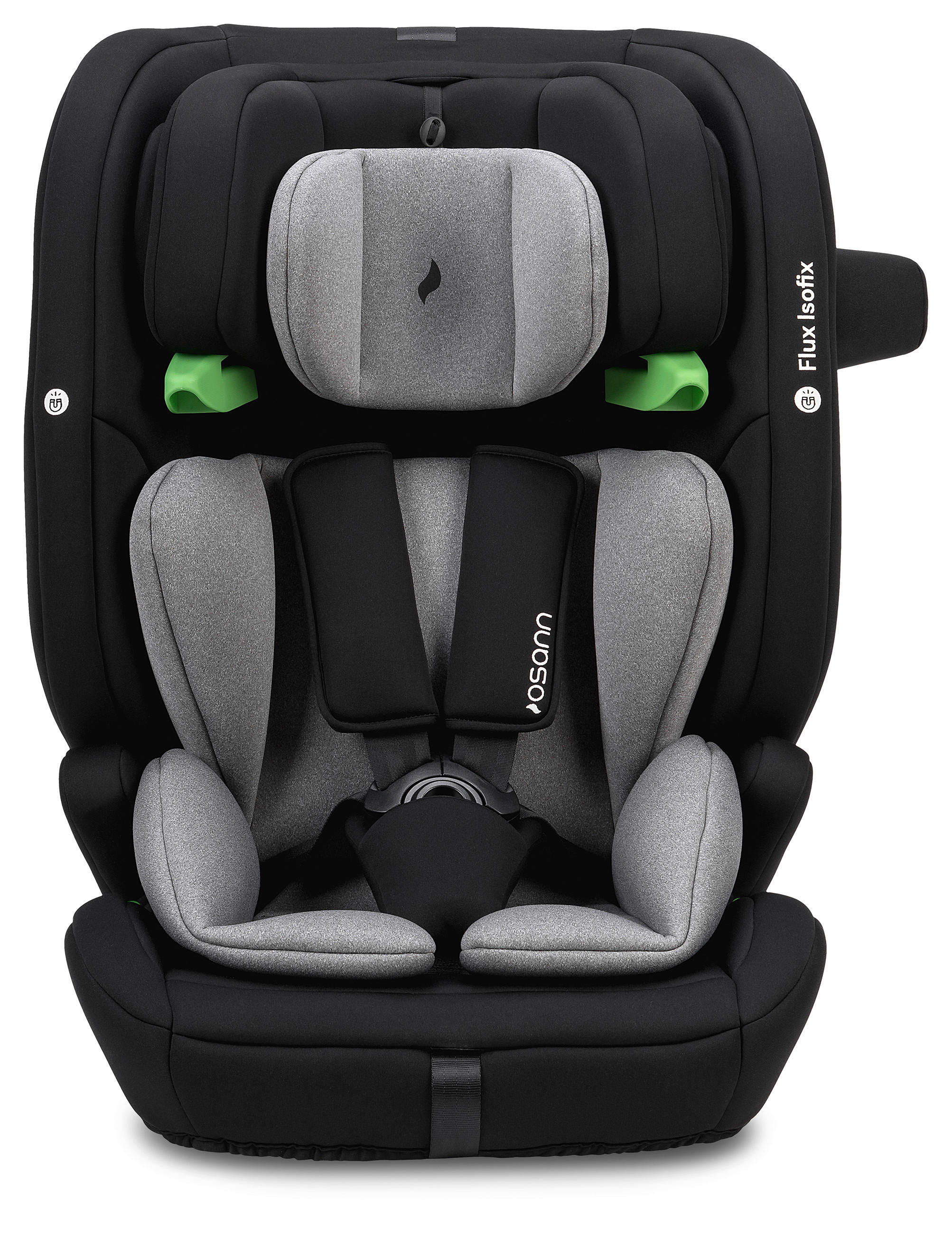 KINDERAUTOSITZ FLUX ISOFIX ECE R 129 i-SIZE - Schwarz/Grau, Basics, Kunststoff/Textil (44/61.5/47cm) - Osann