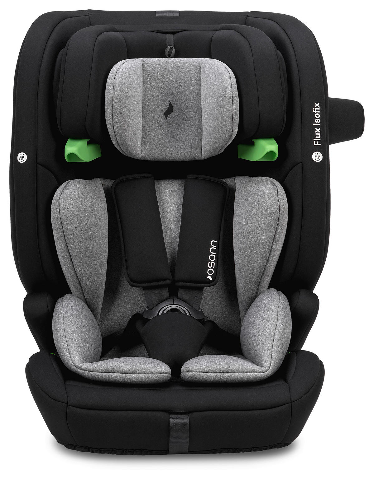 KINDERAUTOSITZ FLUX ISOFIX ECE R 129 i-SIZE  - Schwarz/Grau, Basics, Kunststoff/Textil (44/61.5/47cm) - Osann