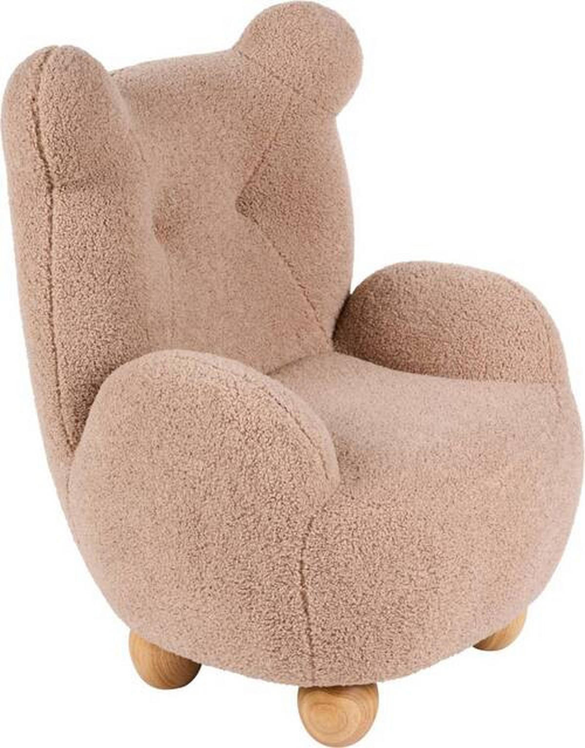 DETSKÉ KRESLO  - cappuccino, Basics, textil (50/53/63cm) - Jimmylee