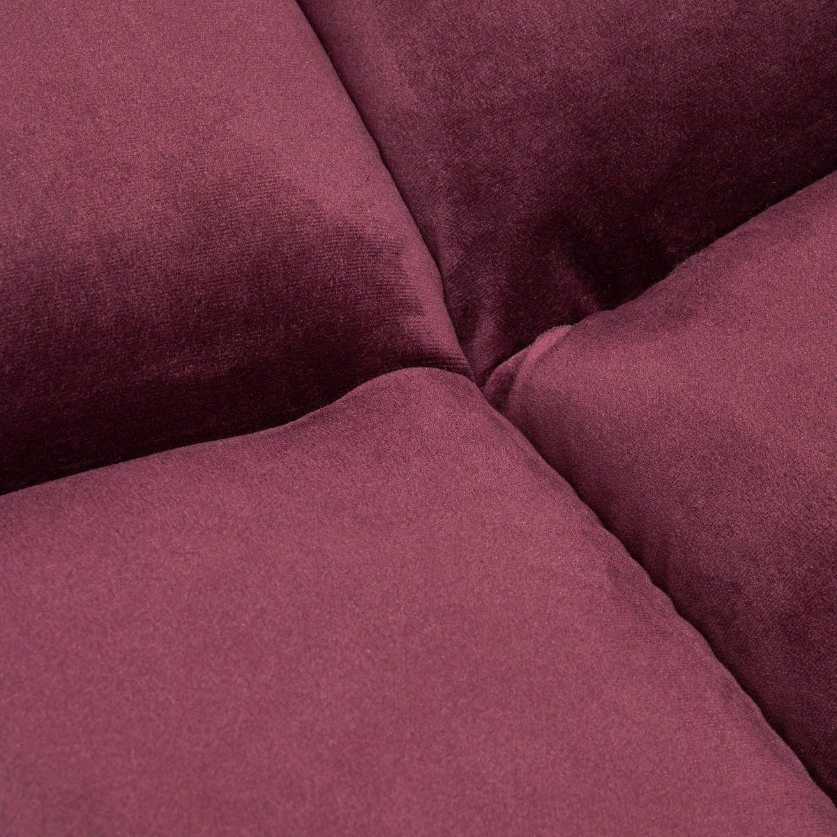 2-SITZER-SOFA in Mikrofaser Weinrot  - Weinrot/Schwarz, Design, Textil/Metall (190/106/99cm) - Xora