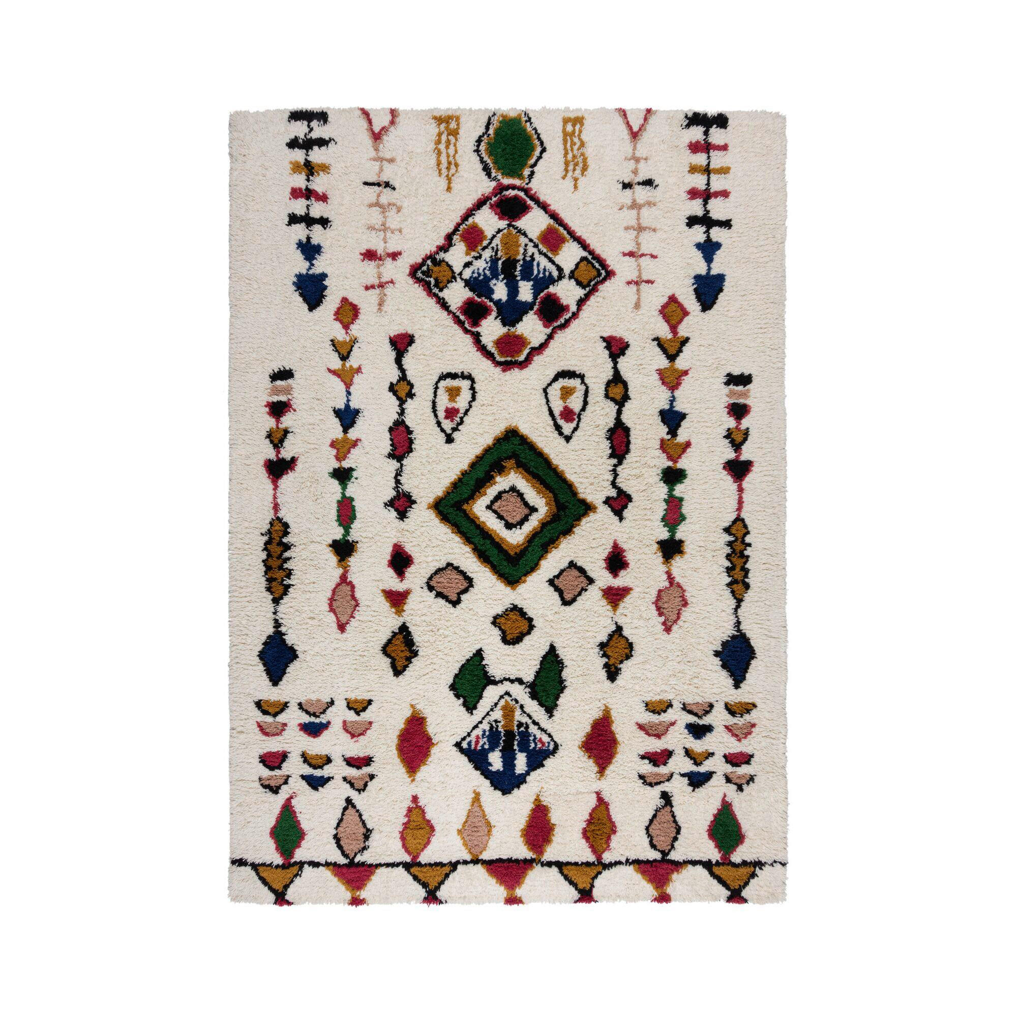HANDWEBTEPPICH 160/230 cm FES SHAGGY Multicolor  - Multicolor, KONVENTIONELL, Textil (160/230cm)