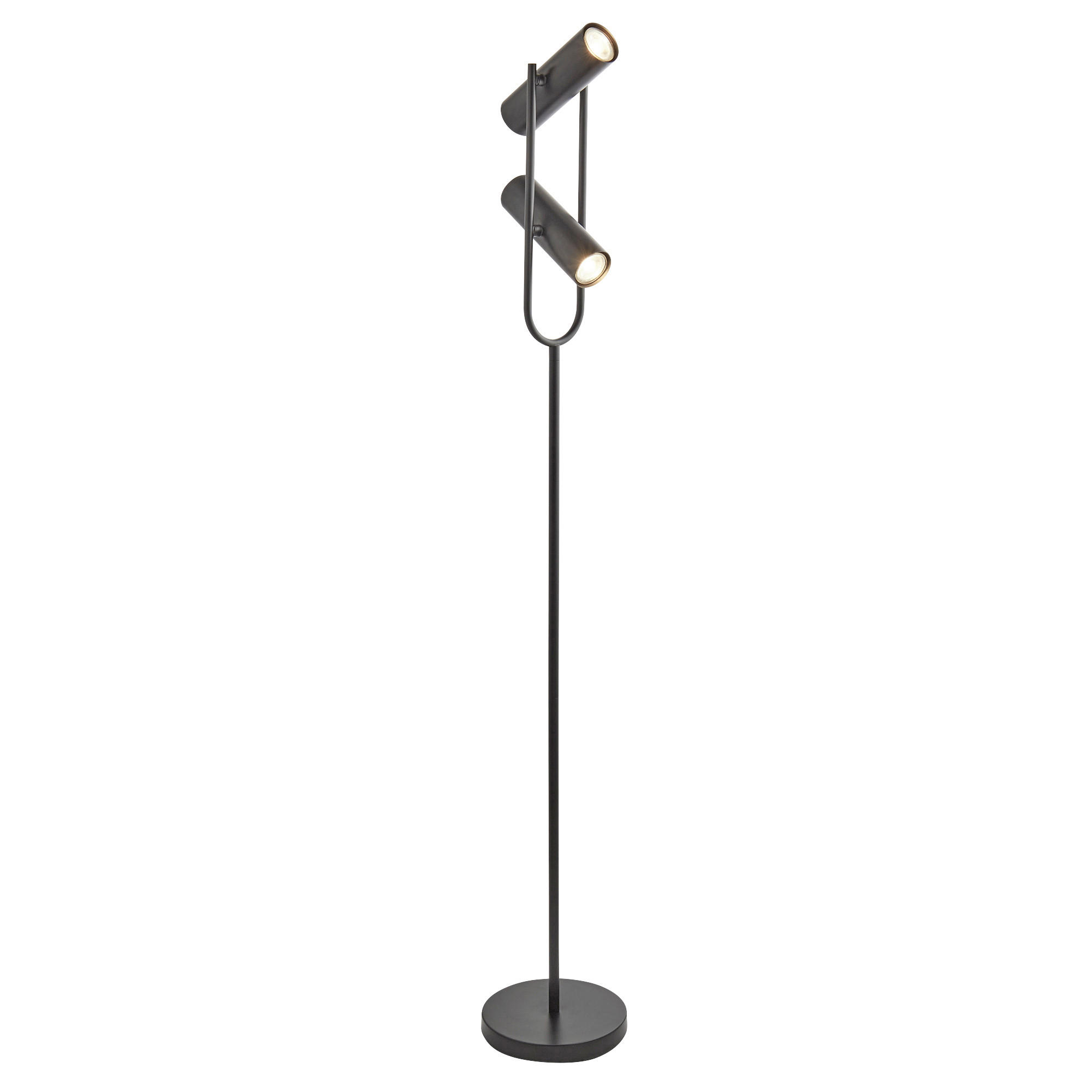 Searchlight Led-Stehleuchte Telescope Schwarz 22x150x22 cm