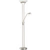 LED-DECKENFLUTER 32/182 cm    - Weiß/Nickelfarben, Design, Glas/Metall (32/182cm) - Fischer & Honsel