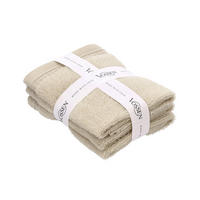 SEIFTUCHSET 30/30 cm DETOX TIME Beige 3-teilig  - Beige, Basics, Textil (30/30cm) - Vossen