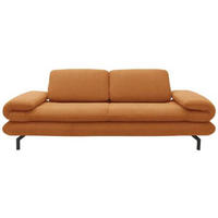 2,5-SITZER Webstoff Honig  - Schwarz/Honig, Design, Textil/Metall (224/83/98cm) - LOOKS by W.Joop