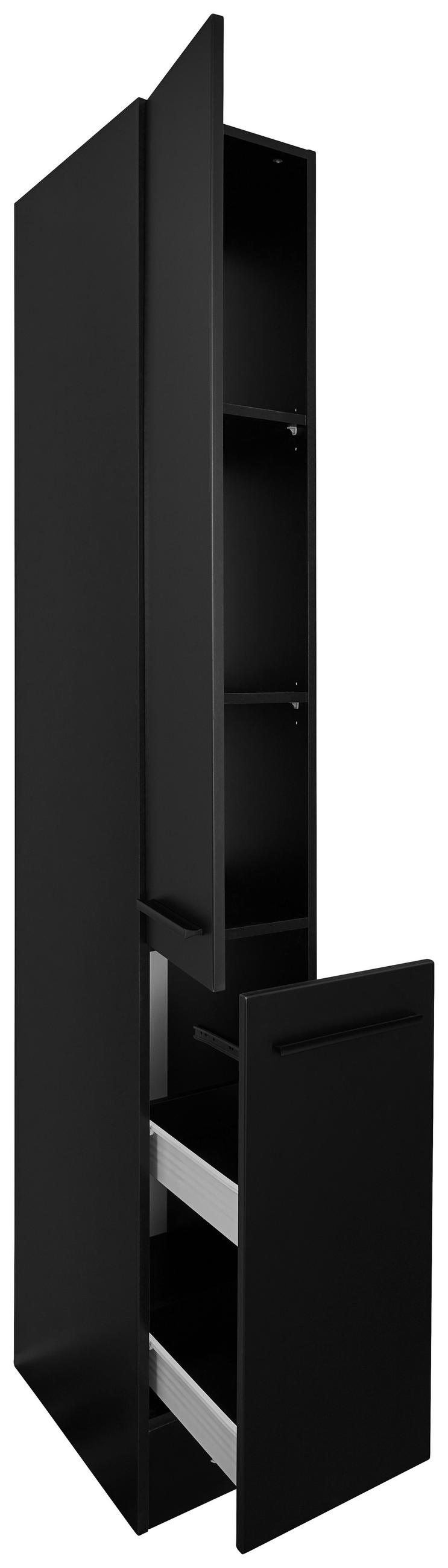 ELEMENT NA IZVLAČENJE    - crna, Lifestyle, drvni materijal/plastika (30/211/57cm) - MID.YOU