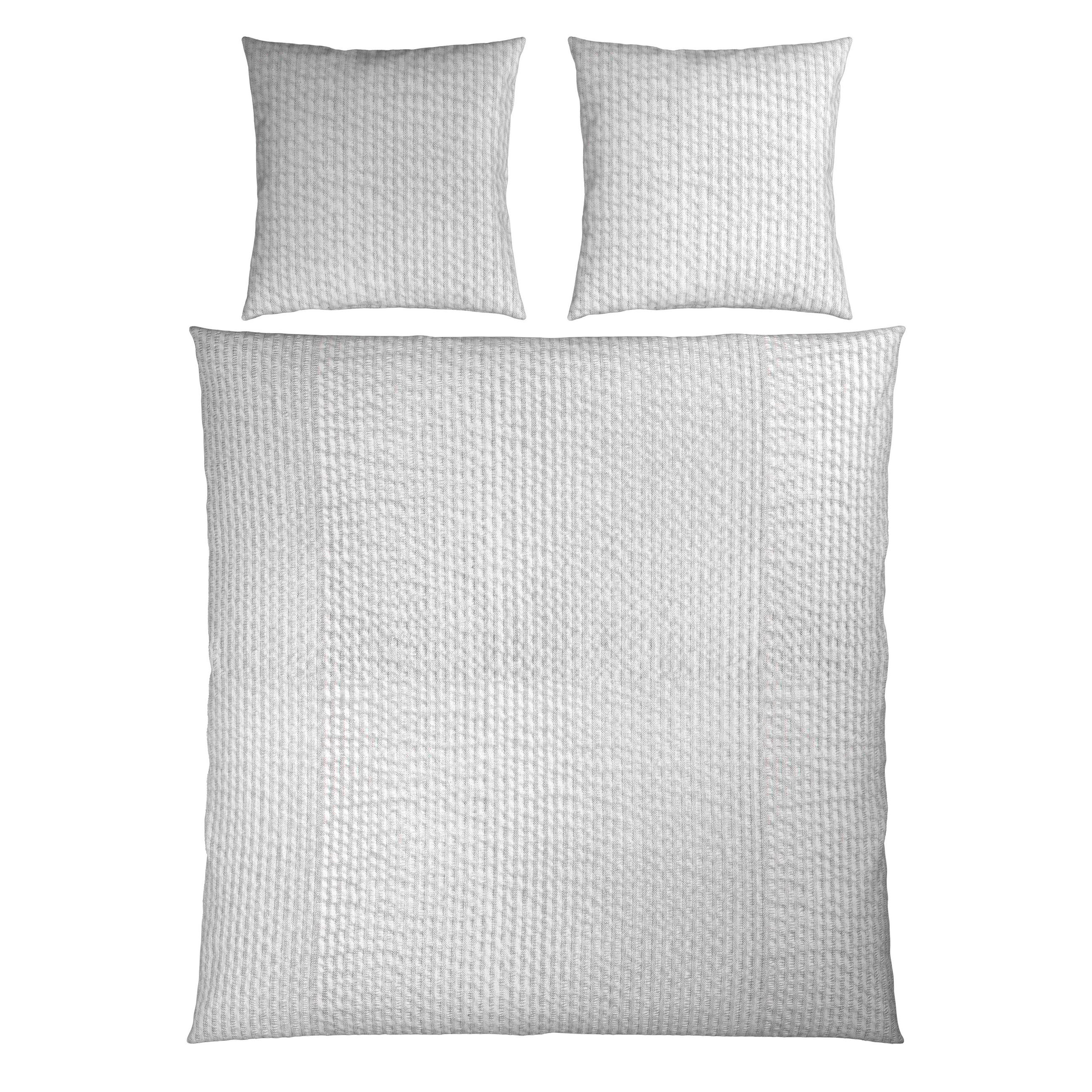 BETTWÄSCHE Seersucker 200/200 cm  - Weiß, Textil (200/200cm) - Novel