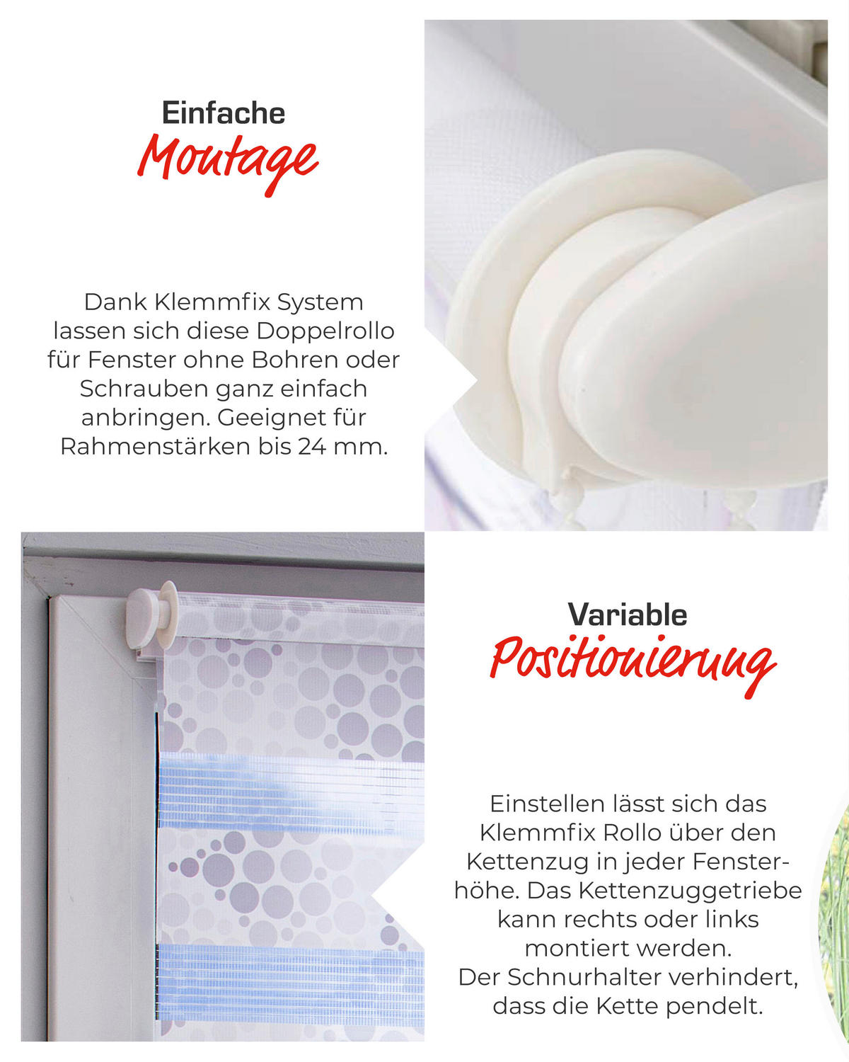 DOPPELROLLO  blickdicht  80/210 cm    - Weiß, Basics, Textil (80/210cm) - Schwöller