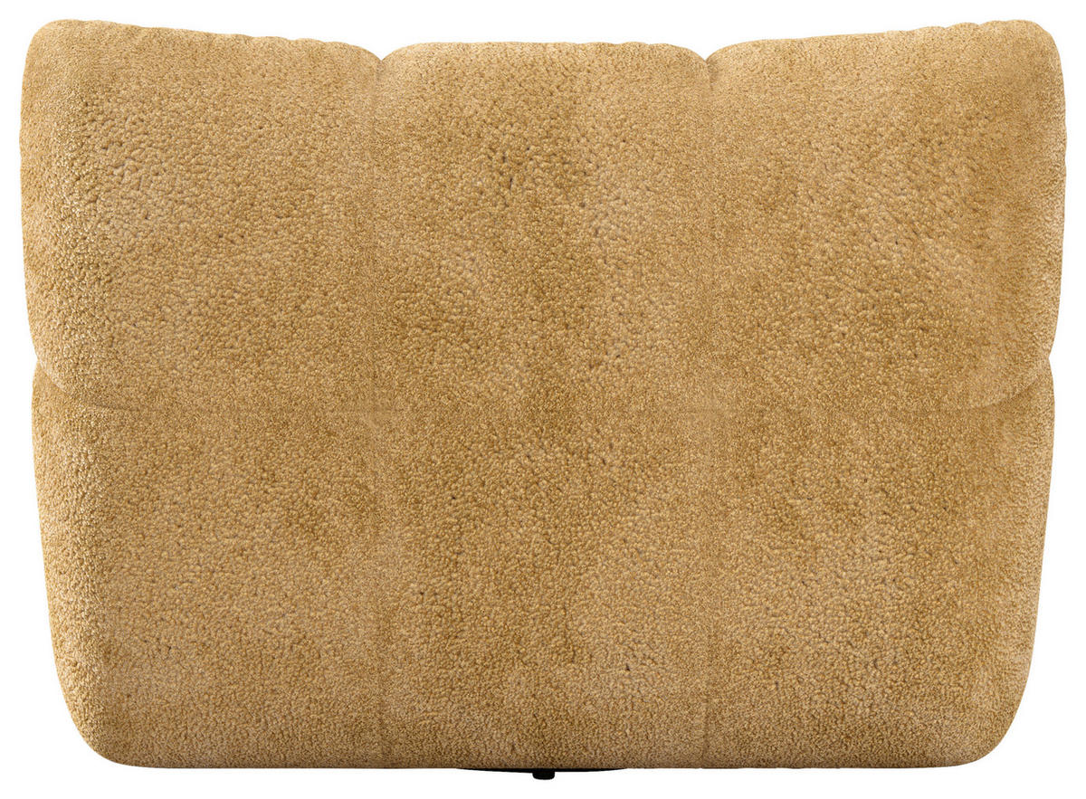 1,5-SITZER Chenille Goldfarben  - Goldfarben/Schwarz, MODERN, Holz/Textil (112/85/108cm) - Pure Home Lifestyle