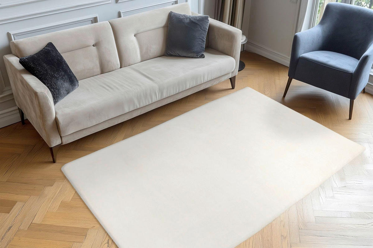 FELLTEPPICH 160/230 cm My Milestone  - Creme, KONVENTIONELL, Textil (160/230cm) - Obsession