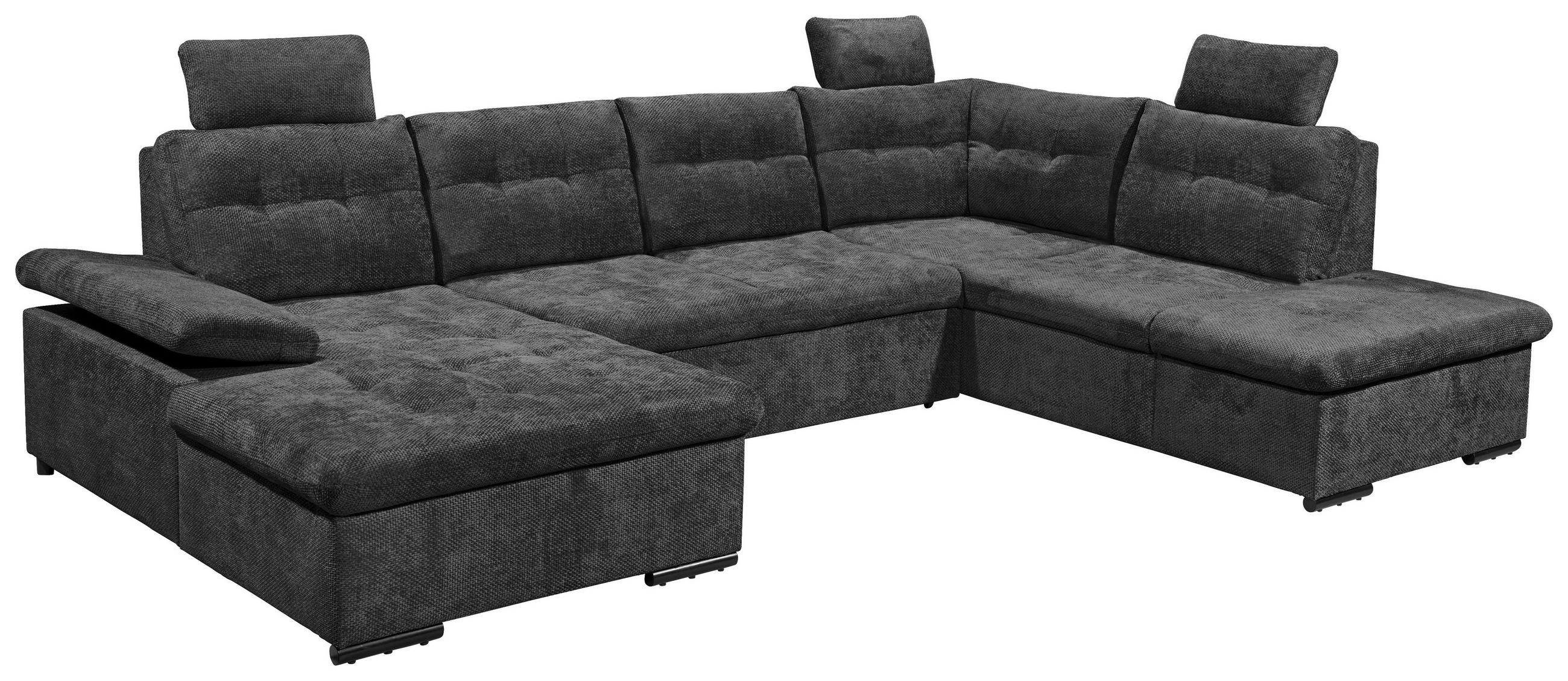 SOFFA i vävt tyg svart  - svart, Basics, textil/plast (170/324/218cm) - Livetastic