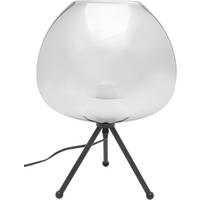 TISCHLEUCHTE   30/43/30 cm   - Schwarz/Grau, MODERN, Glas/Metall (30/43/30cm) - Kare-Design