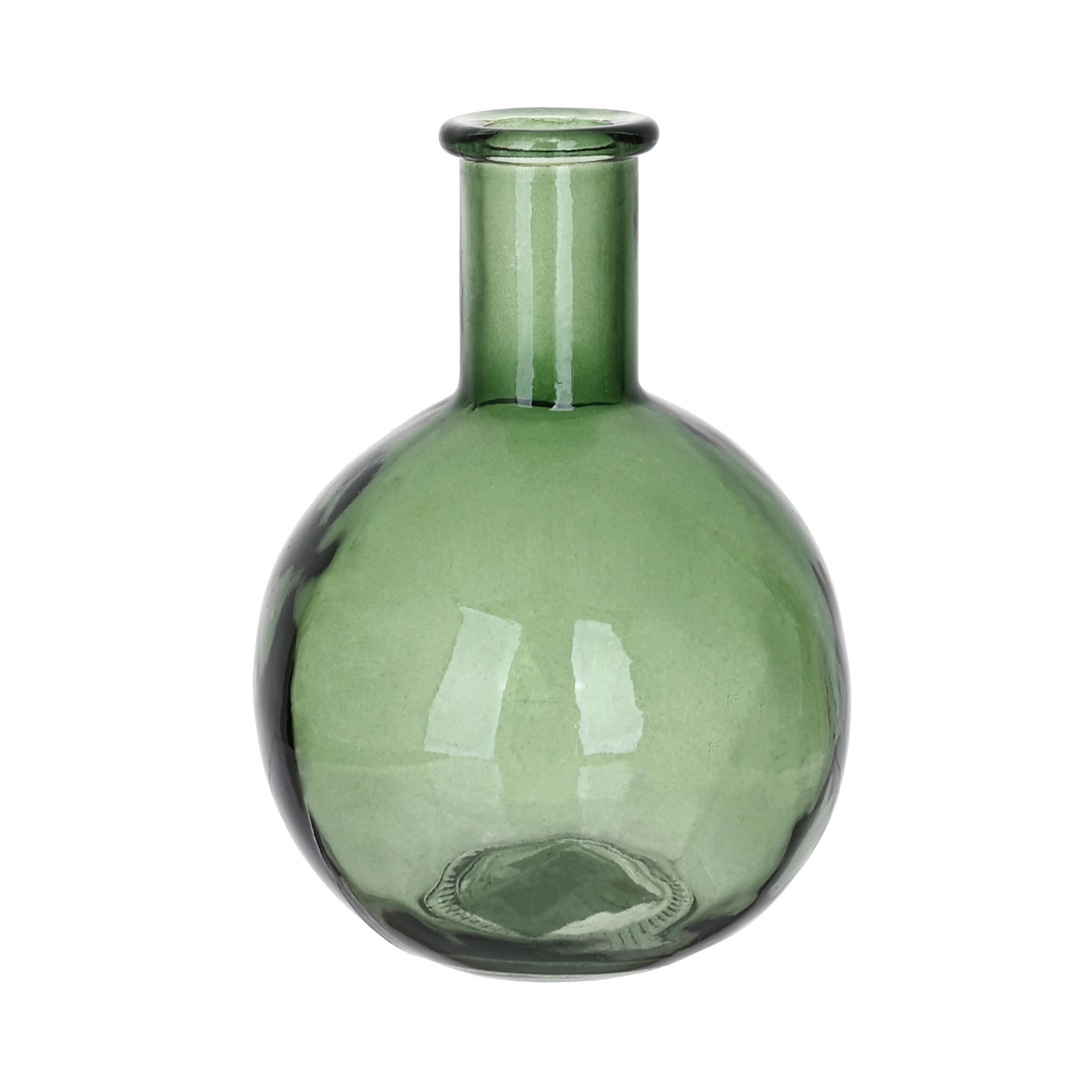 VASE 19 cm  - Grün, Trend, Glas (13,5/19cm) - Ambia Home