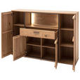 SIDEBOARD  in 165/115/37 cm  - Eichefarben/Anthrazit, KONVENTIONELL, Holz/Holzwerkstoff (165/115/37cm) - Landscape