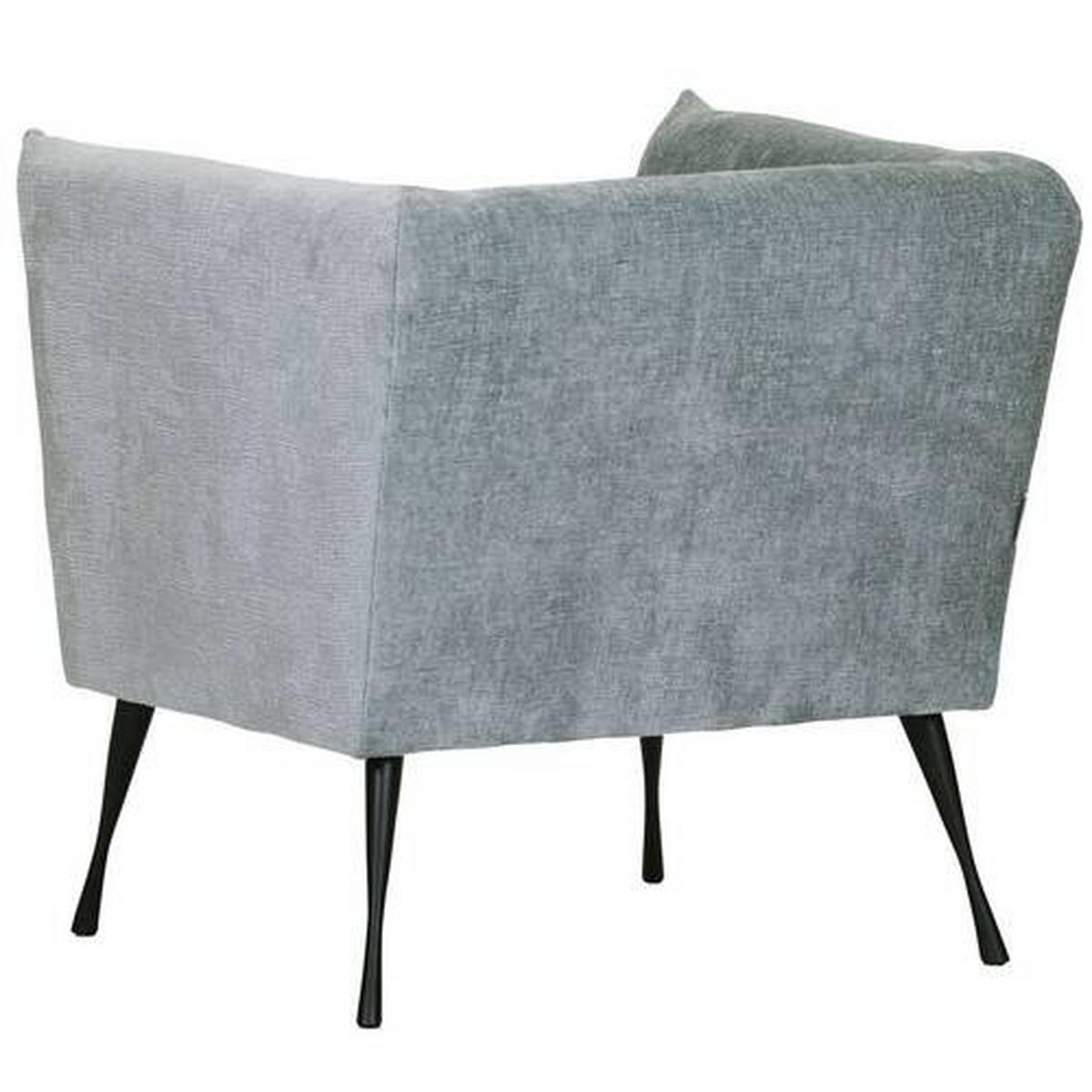 FÅTÖLJ i textil ljusblå  - ljusblå/svart, Design, metall/textil (76/73/76cm) - MID.YOU