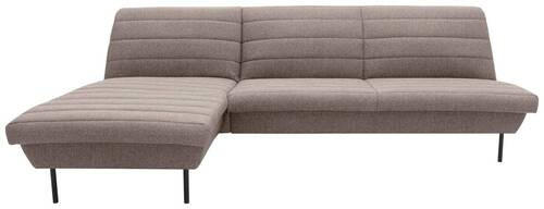 ECKSOFA Looks IX Braun, Beige Webstoff  - Beige/Schwarz, Design, Textil/Metall (168/274cm) - LOOKS by W.Joop