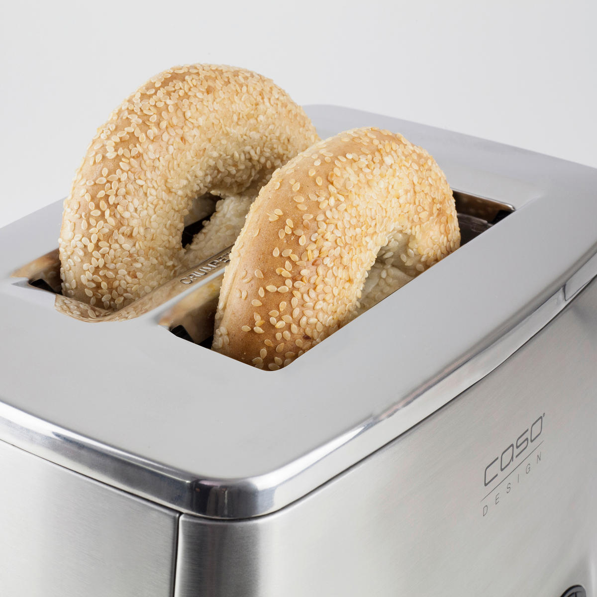 TOASTER  - Chromfarben/Schwarz, Basics, Kunststoff/Metall (24/20/19,5cm) - CASO Design
